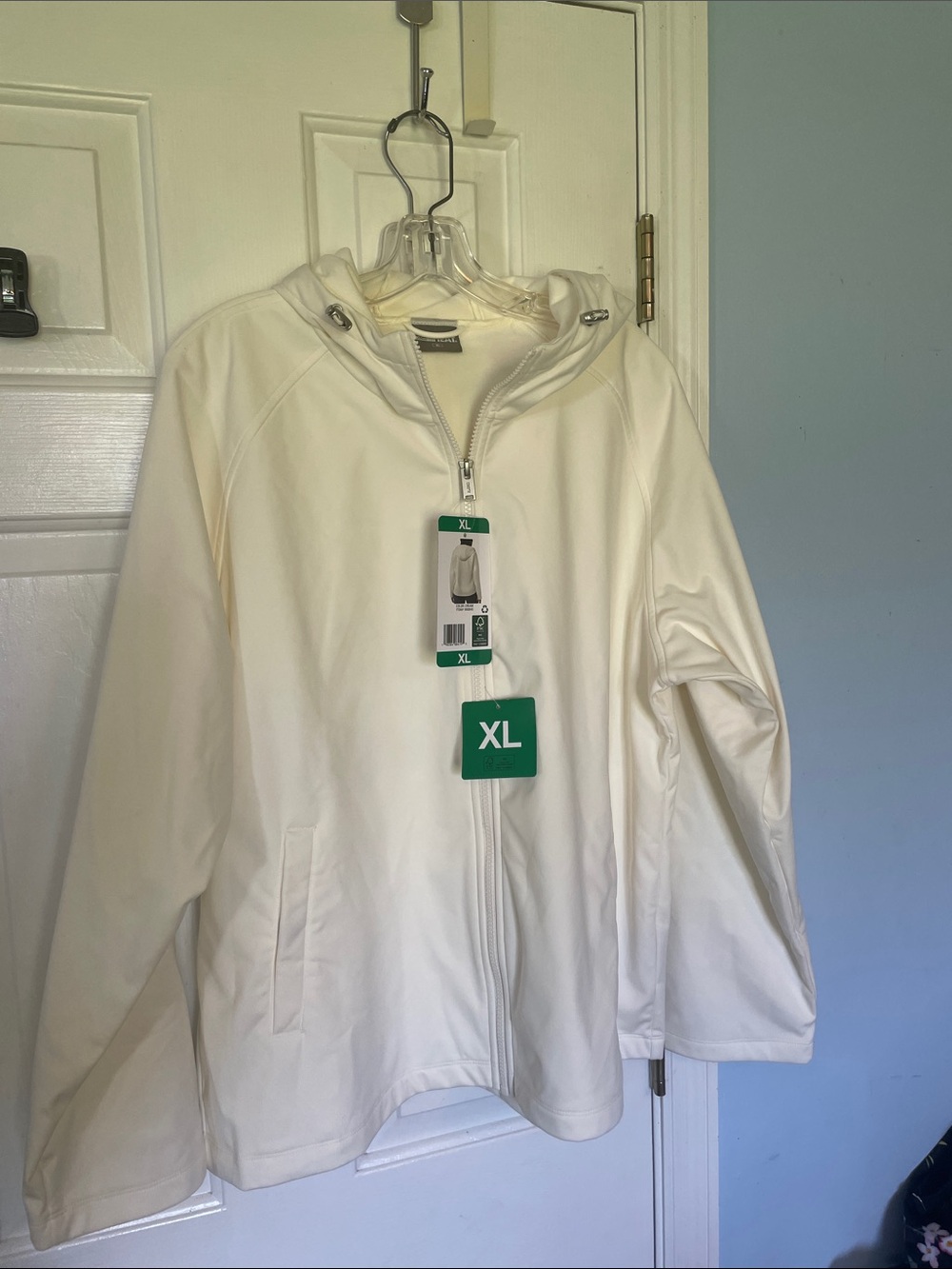 32 Degrees Cream Hooded Zip Jacket